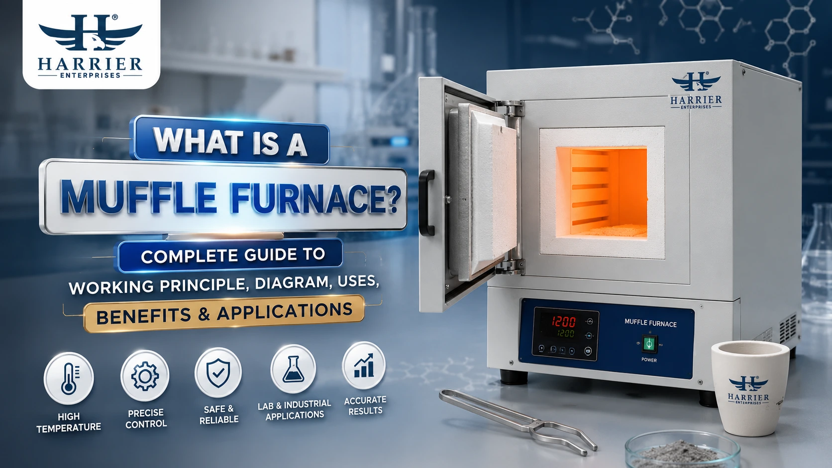Read more about the article What Is a Muffle Furnace? Complete Guide to Working Principle, Diagram, Uses, Benefits & Applications